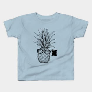 Pineapple Friend - fruit, glasses, drawing Kids T-Shirt